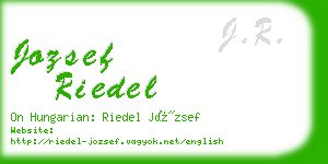 jozsef riedel business card